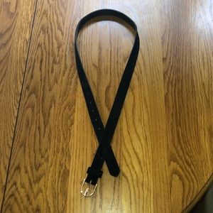 Black velvet belt